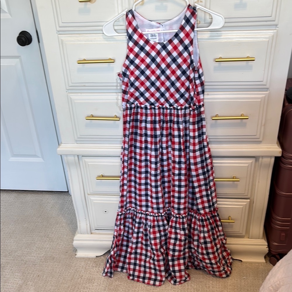 Bonnie Jean Red and White Checkered Kids Dress